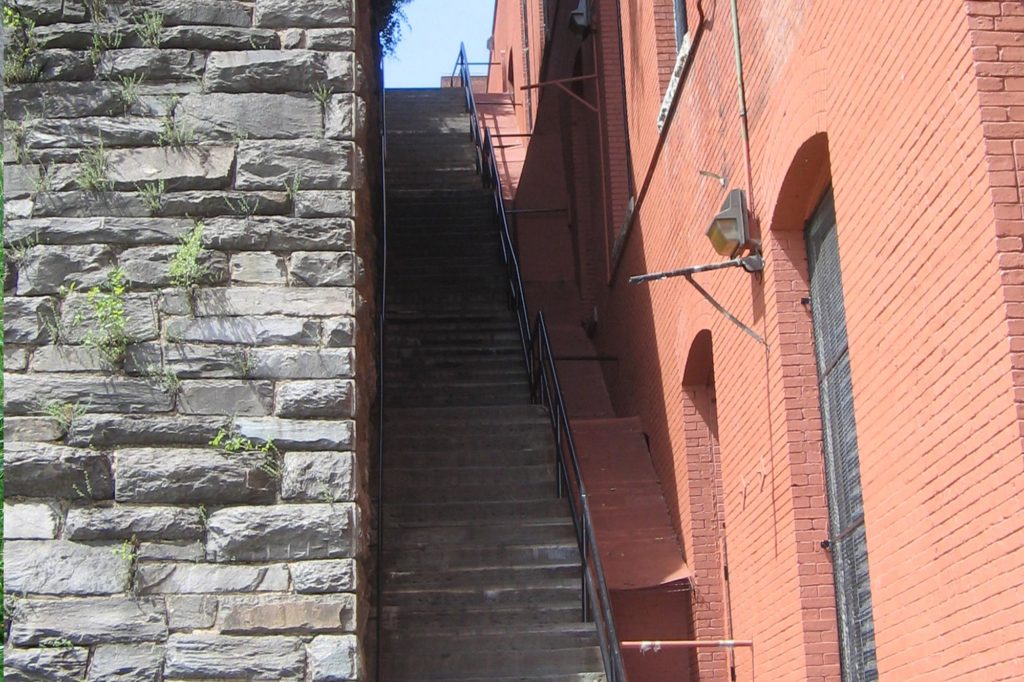 exorcist stairs Prospect Street