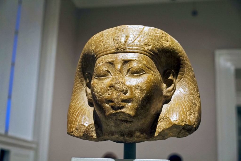 Het hoofd van Koningin Thutmose III in het Brooklyn Museum