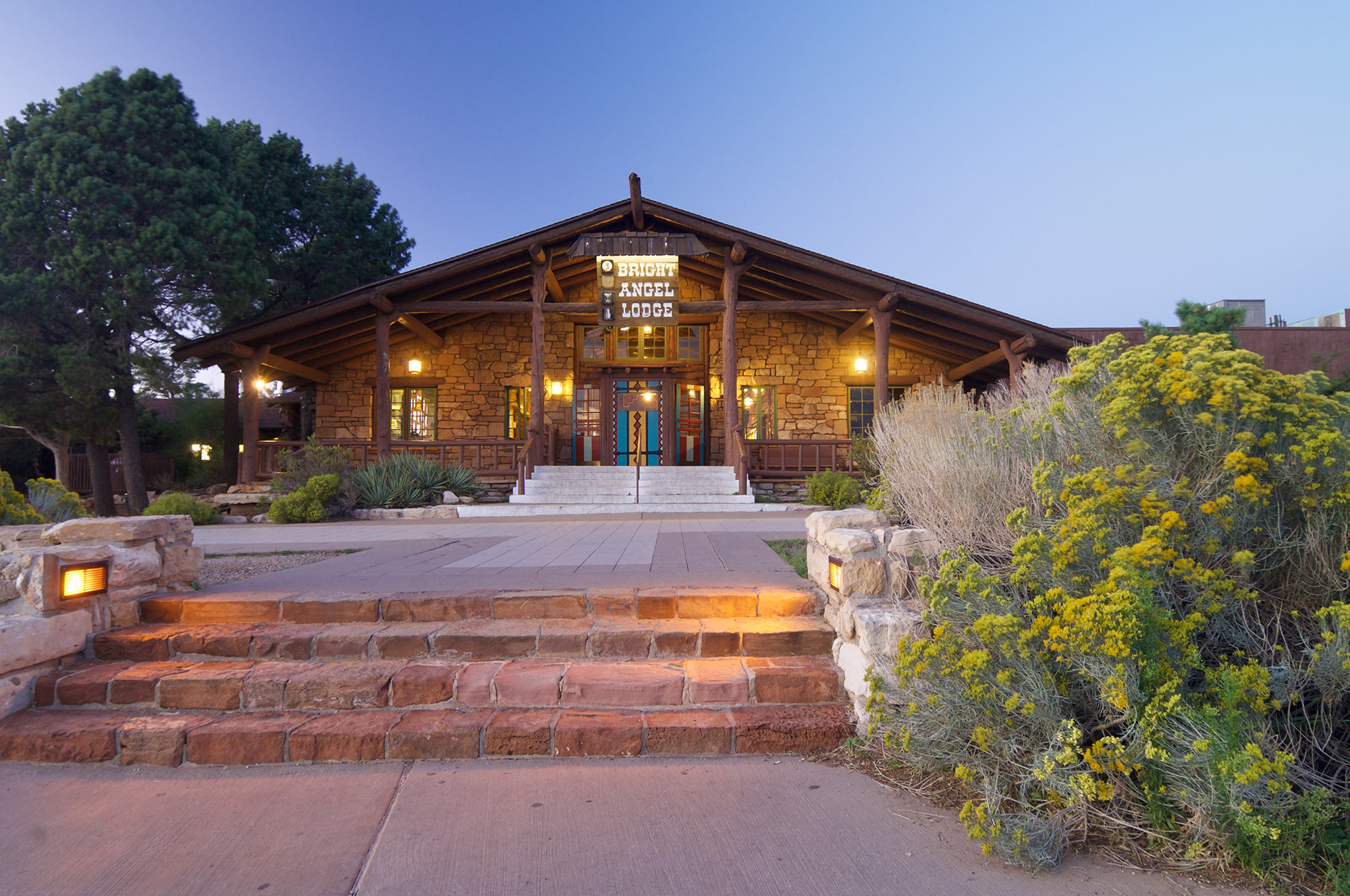 Overnachten in de Bright Angel Lodge in de Grand Canyon