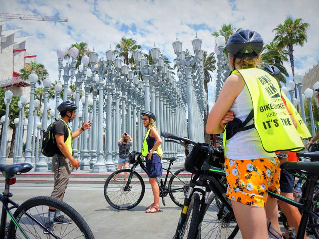 Los Angeles ontdekken op de fiets met een gids