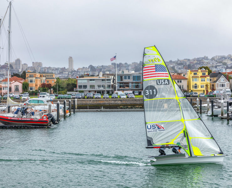 De jachthaven van de wijk Marina in San Francisco