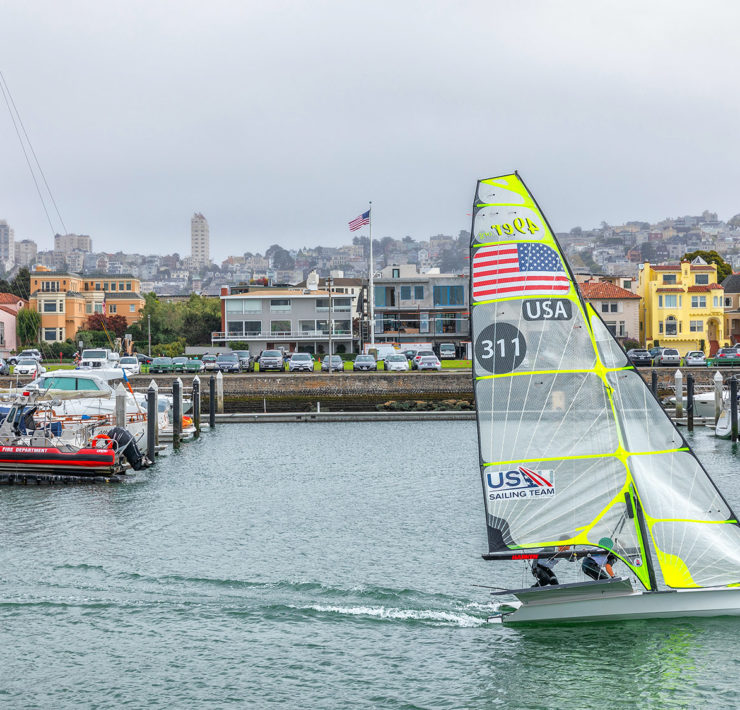 De jachthaven van de wijk Marina in San Francisco