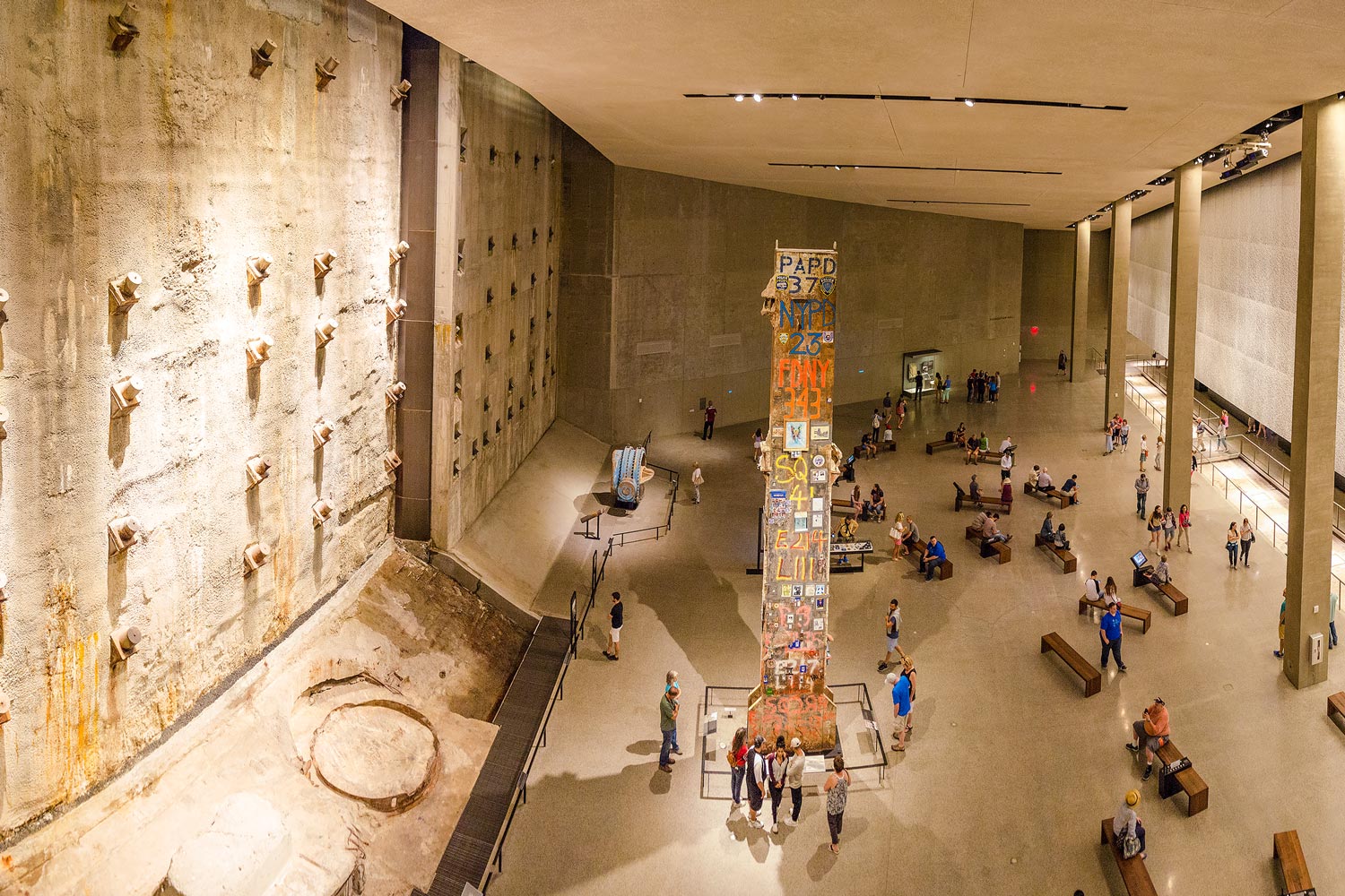 Het indrukwekkende 9/11 Memorial Museum in het Financial District New York