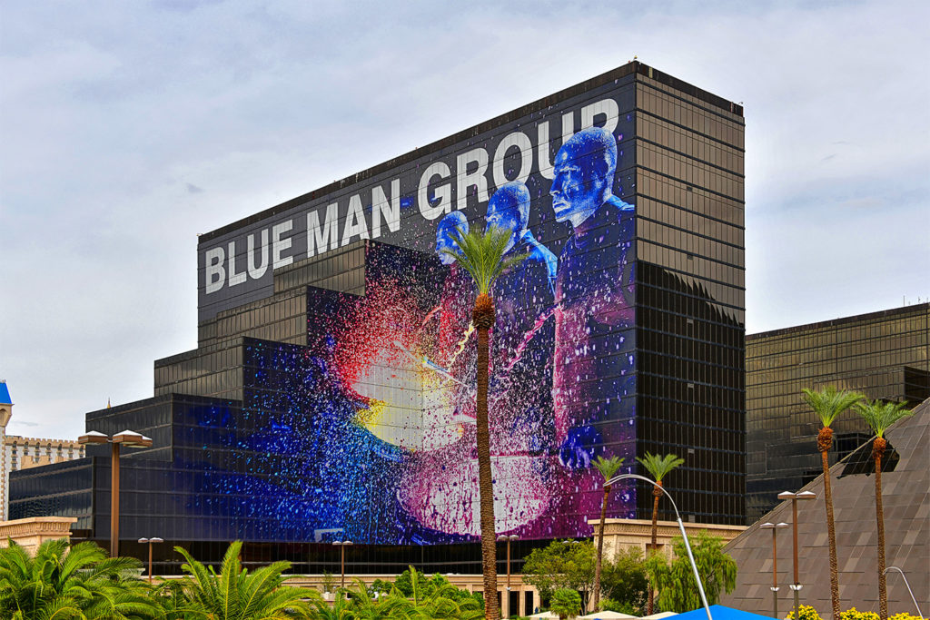 Blue man group in Las Vegas