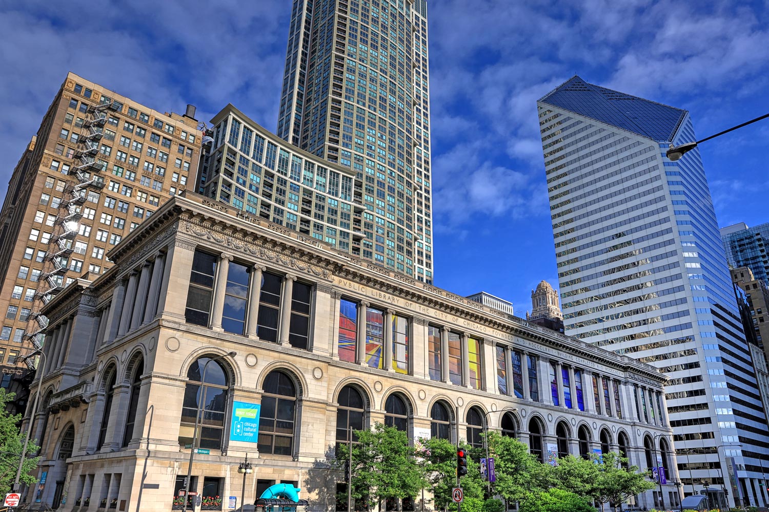 Het cultureel centrum Chicago Cultural Center