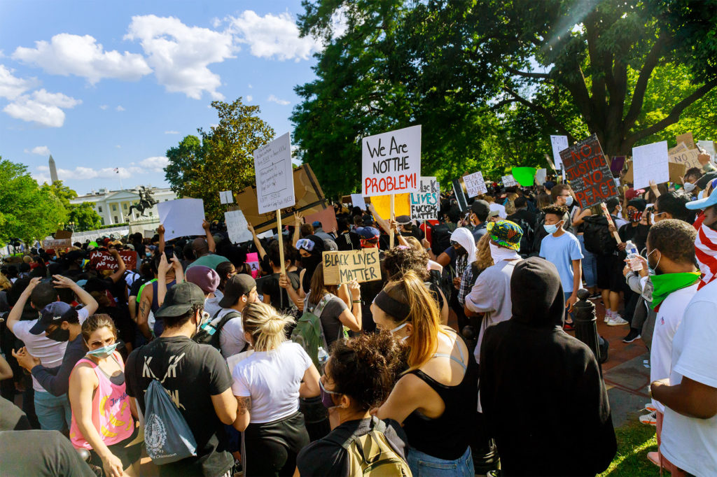 Een Black Lives Matter protest in Washington DC