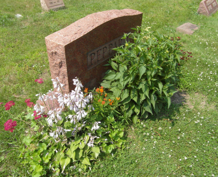 Het graf van A-team leider George Peppard