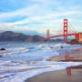 De beroemde Golden Gate Bridge in San Francisco