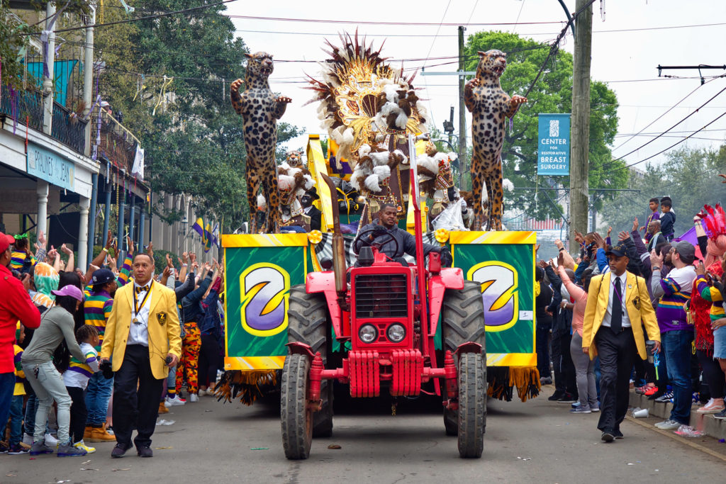 Jaarlijkse Mardi Gras parades in New Orleans