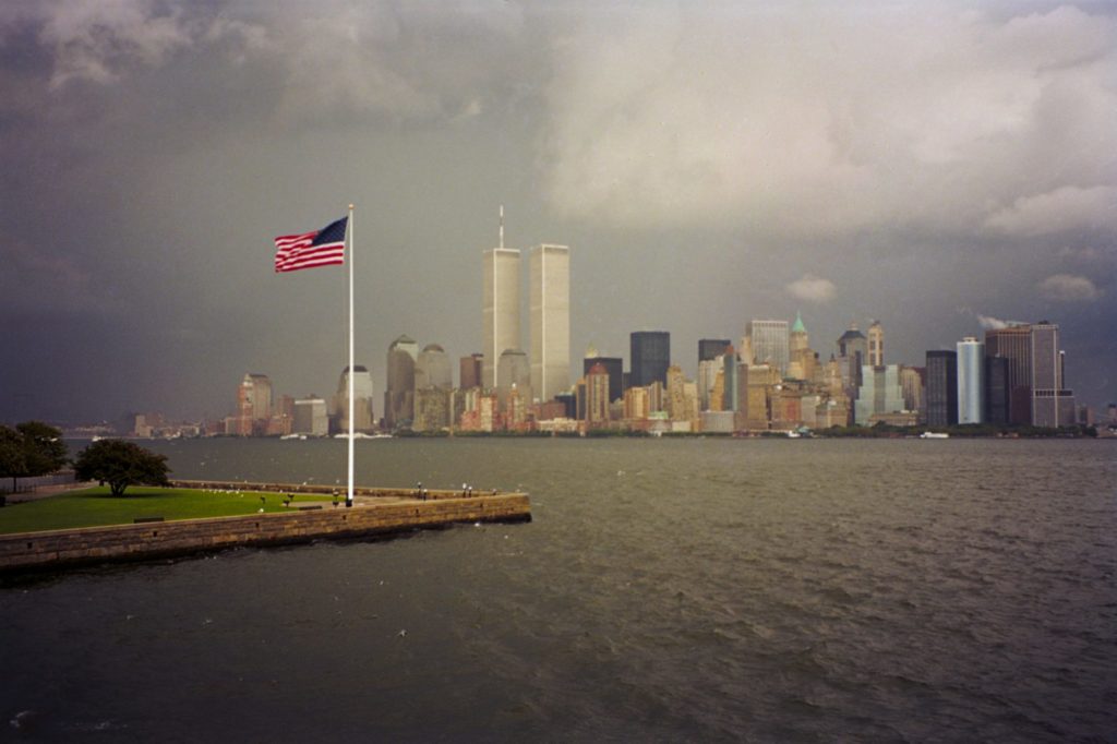 De Twin Towers op 10 september, een dag voor 9/11