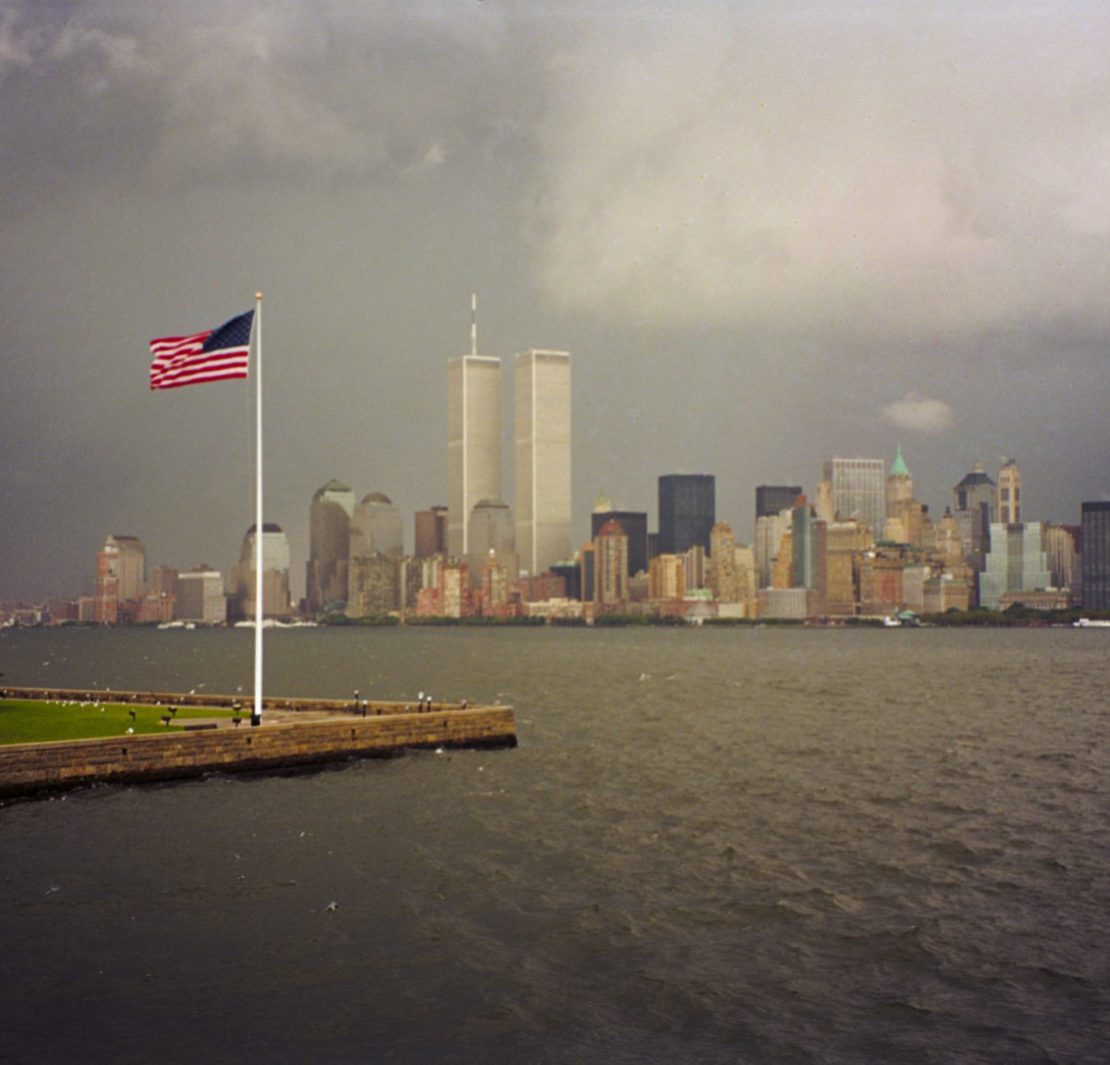 De Twin Towers op 10 september, een dag voor 9/11