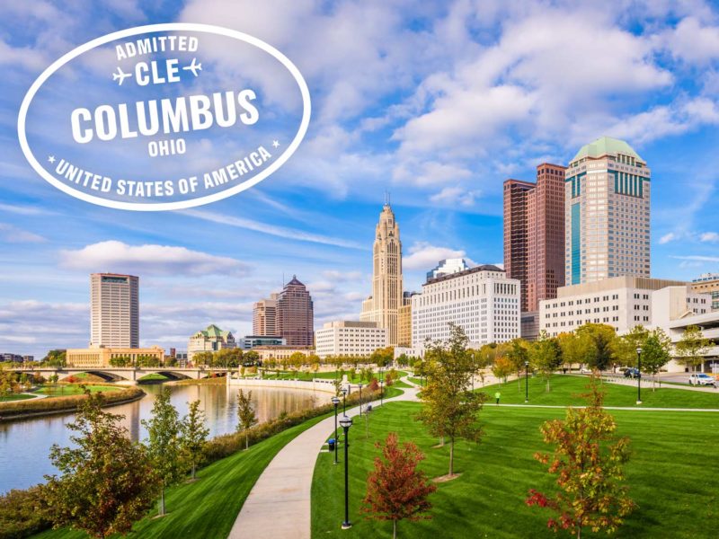 Hoofdstad Columbus in Ohio