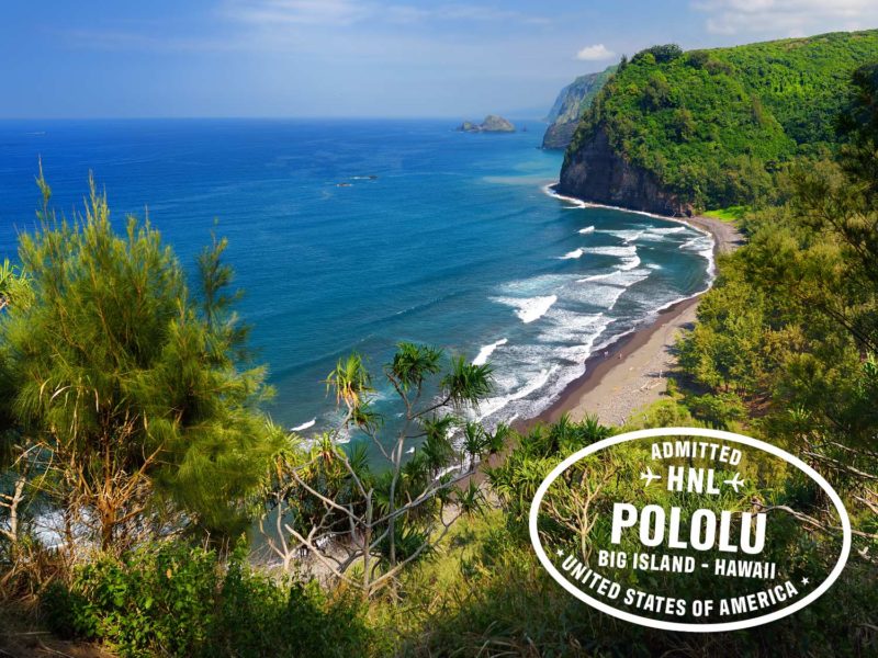 Pololu op Big Island in Hawaii