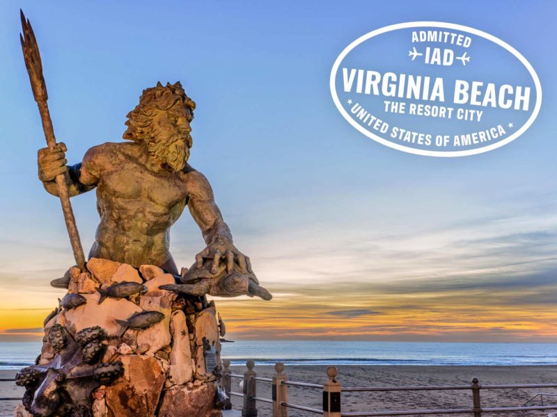 Het beeld van Neptunes in Virginia Beach