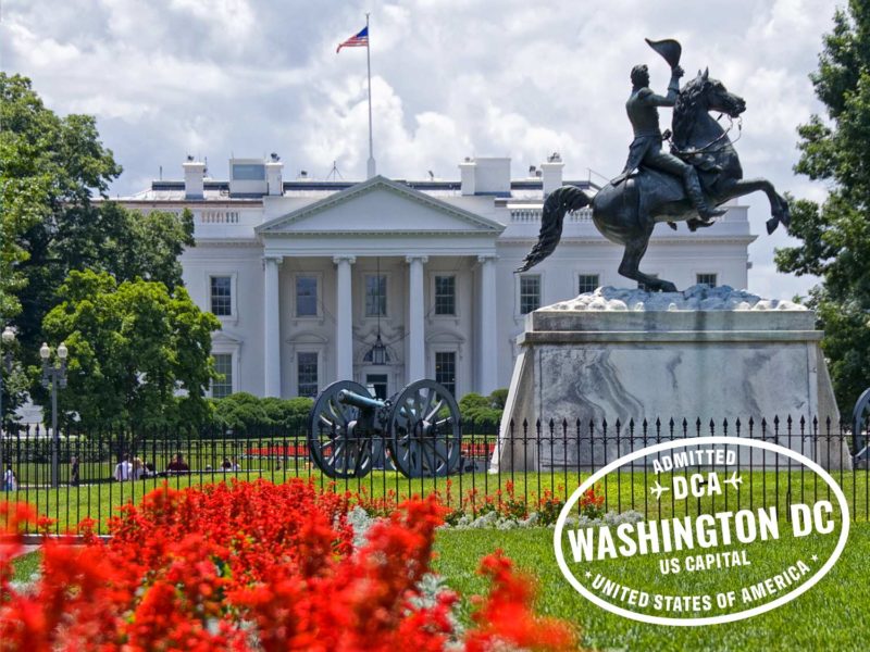 Het Witte Huis (White House) in Washington DC