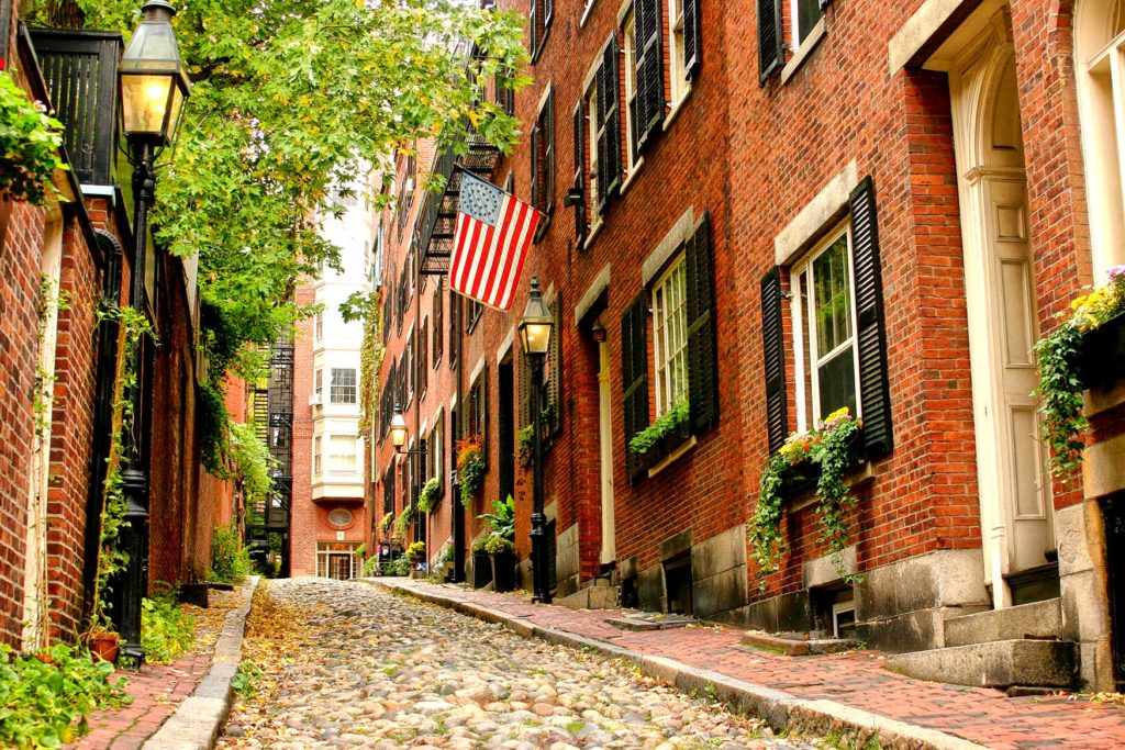 De 'Europese' straatjes van Beacon Hill in Boston