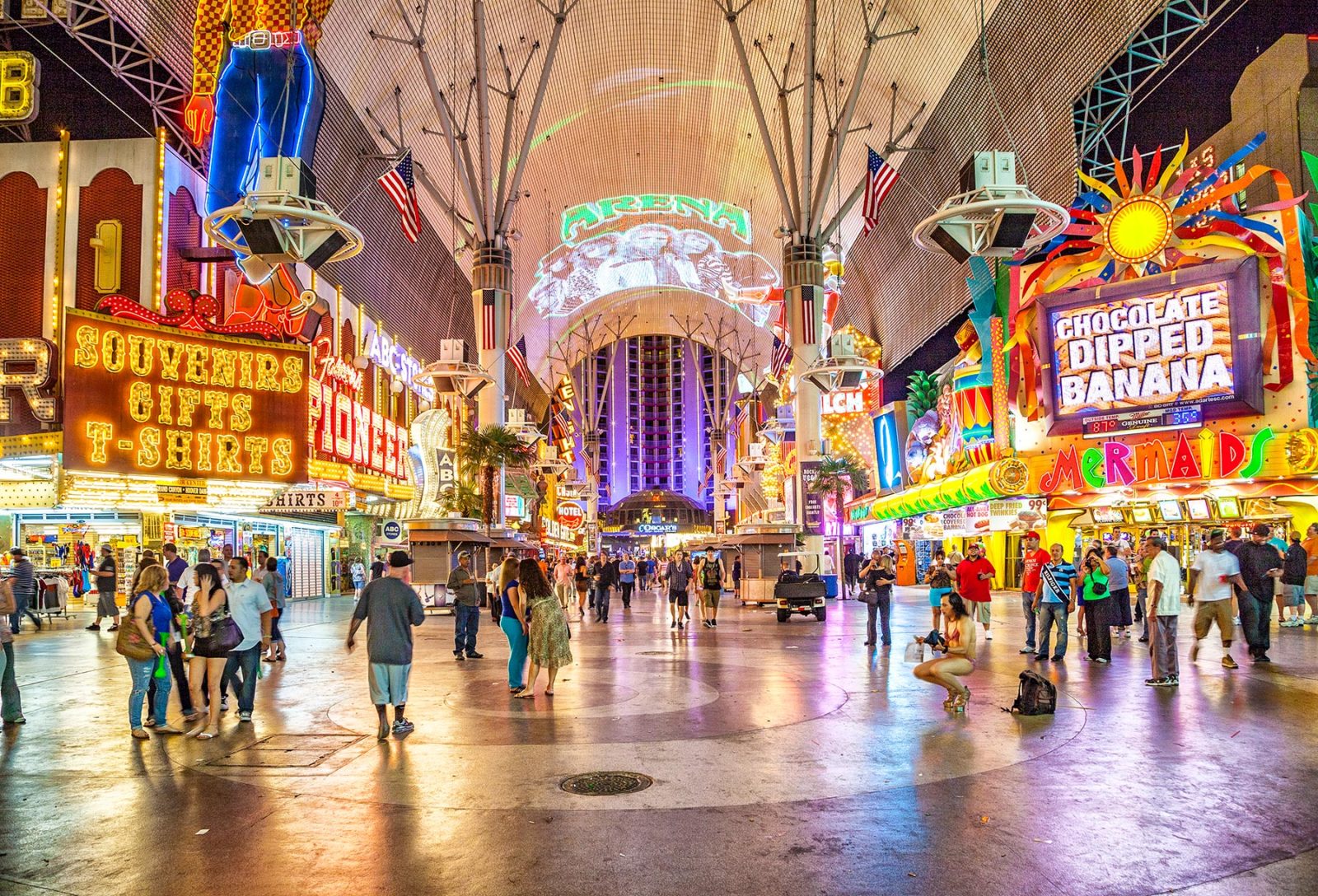 Casino's van Fremont Street in Downtown Las Vegas