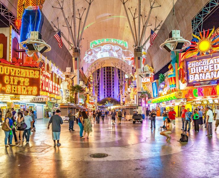 Casino's van Fremont Street in Downtown Las Vegas