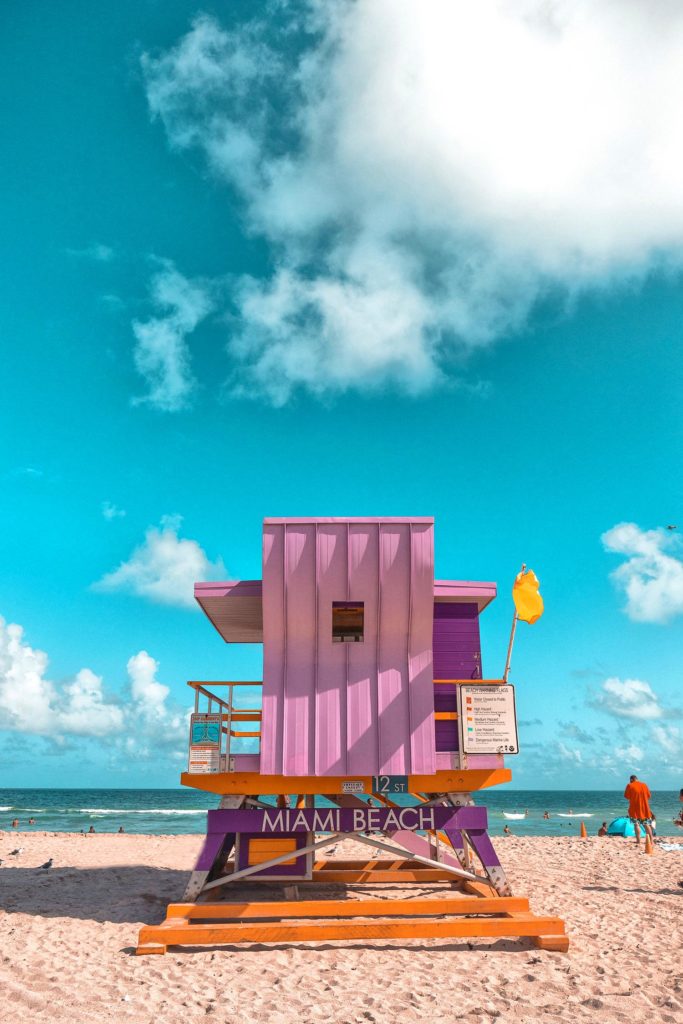 Strandwacht huisje Miami Beach Florida