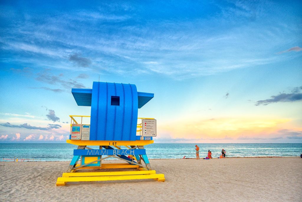Strandwacht huisje Miami Beach Florida
