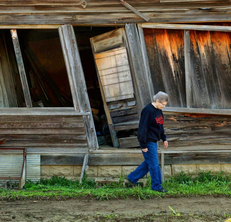 Elsie Eiler in Monowi, Nebraska