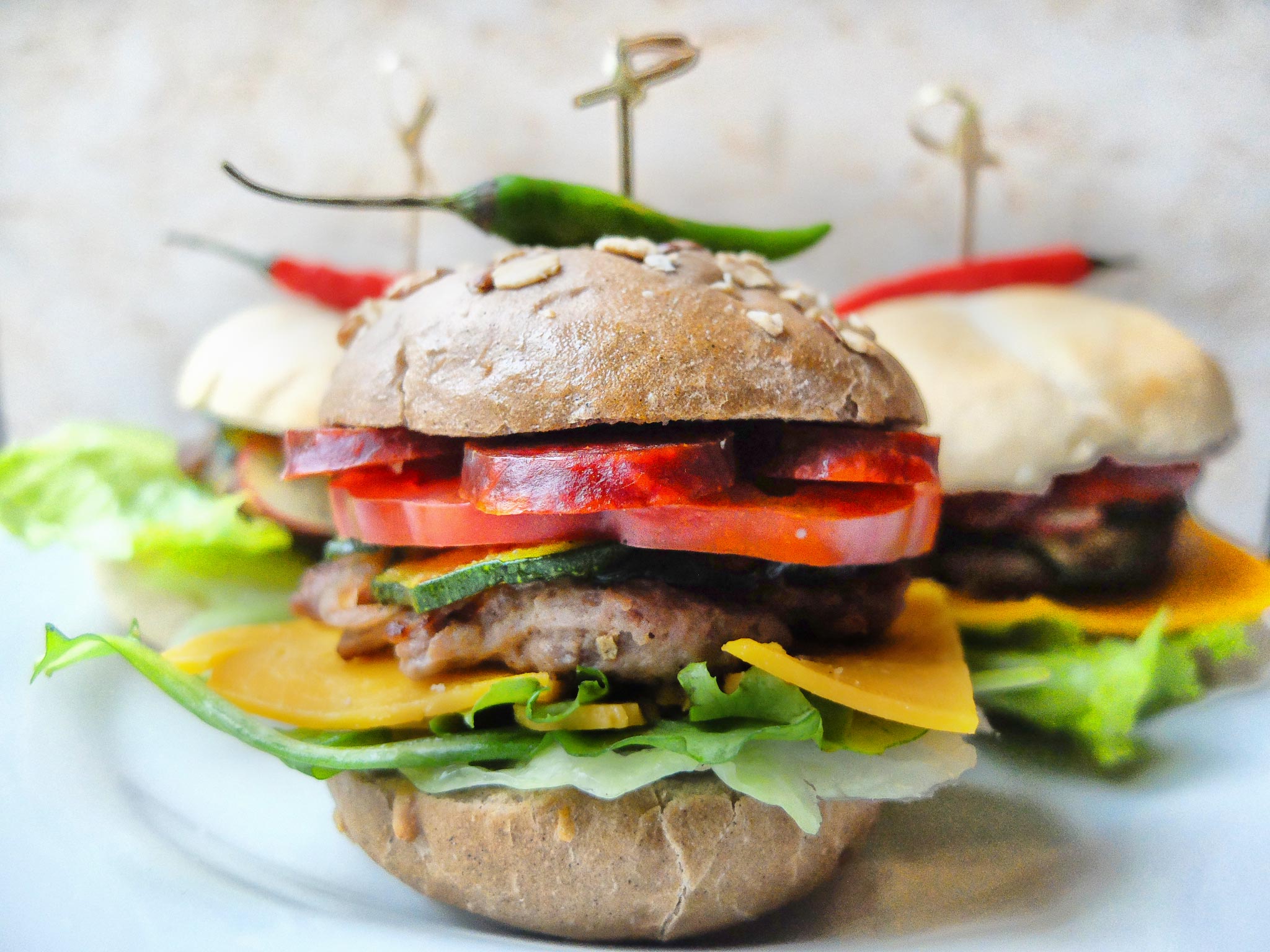 De spicy chorizo cheeseburger van Smashburger