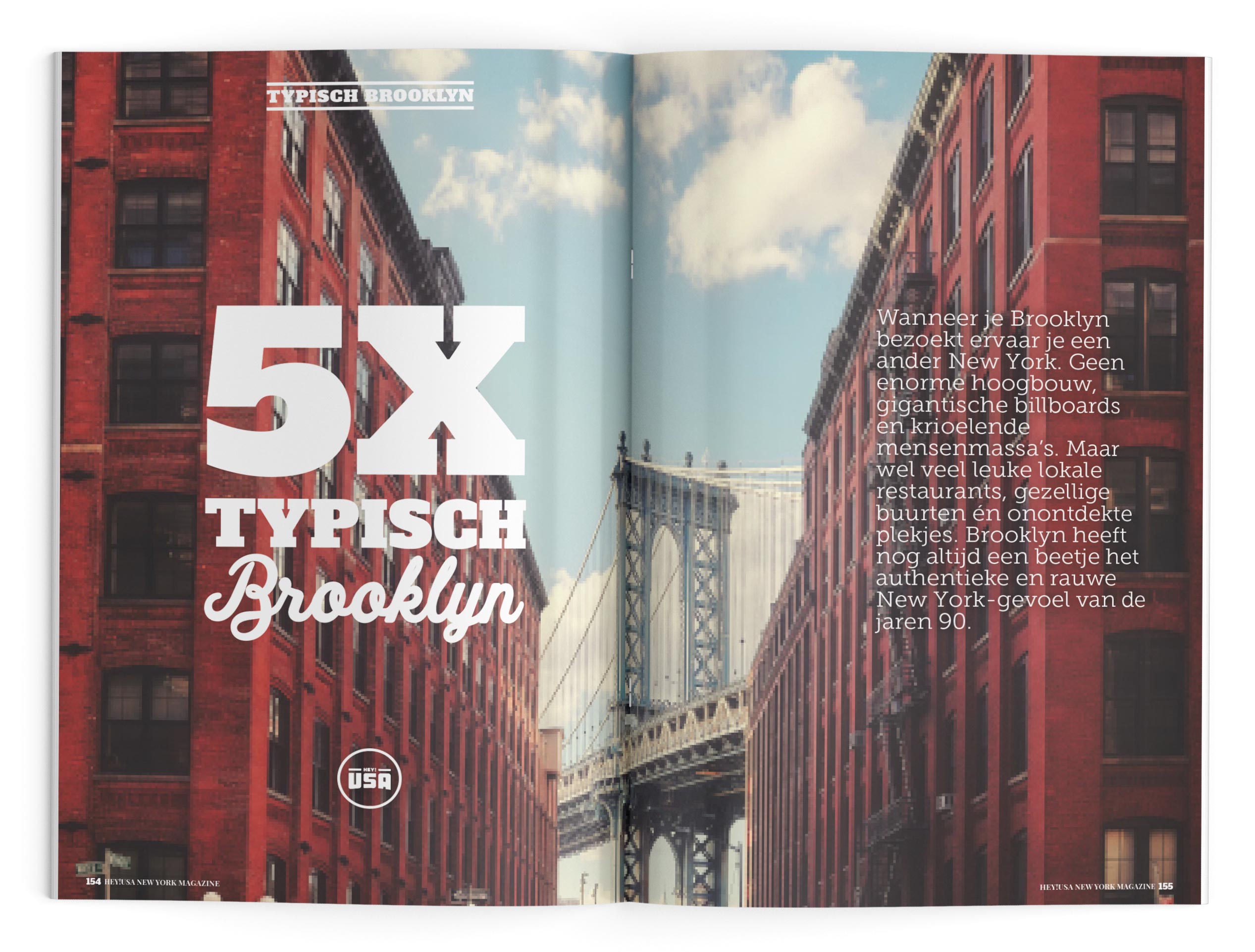 Reis mee naar Brooklyn in het New York magazine van Hey!USA