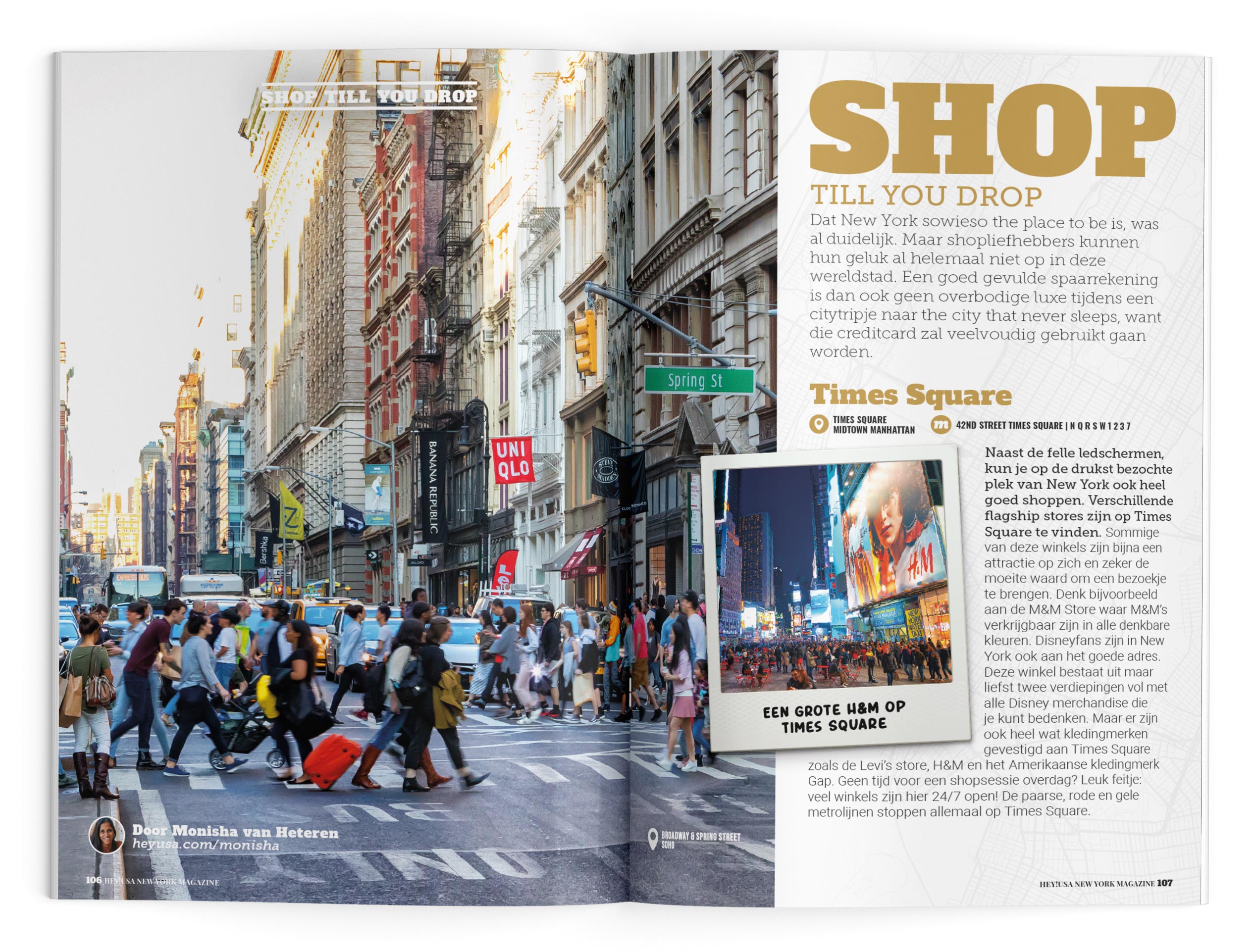 De beste adresjes om te shoppen in New York City lees je in het magazine van Hey!USA