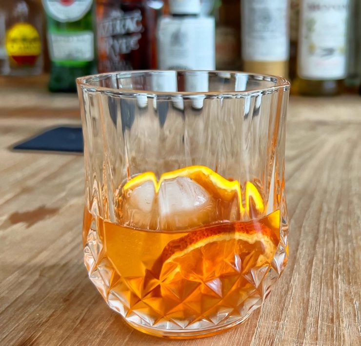 De Old Fashioned-cocktail met Rye whiskey