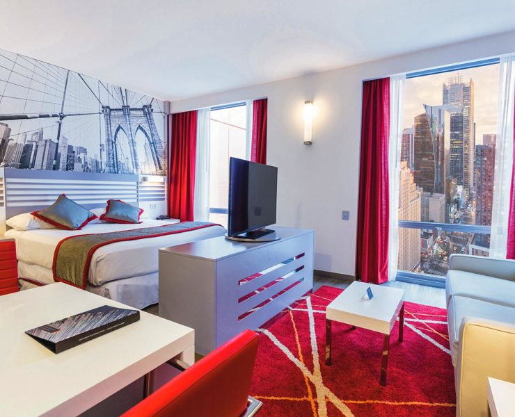 Het RIU Plaza Times Square in New York City is een populair hotel bij Nederlanders en Belgen