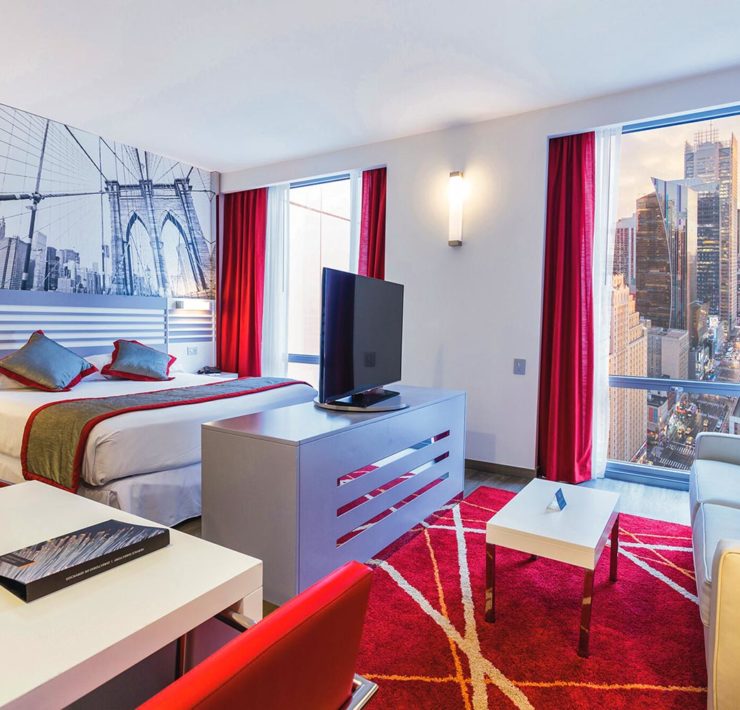 Het RIU Plaza Times Square in New York City is een populair hotel bij Nederlanders en Belgen