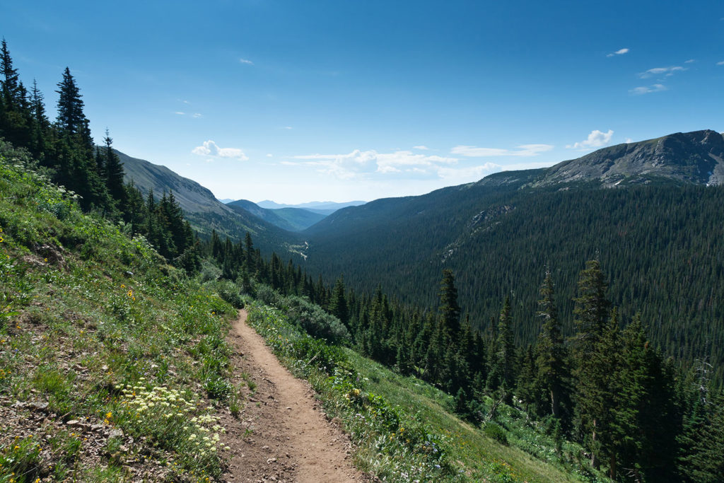 Colorado Trail -lange afstandswandeling Amerika