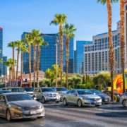 Auto's op de Las Vegas Strip