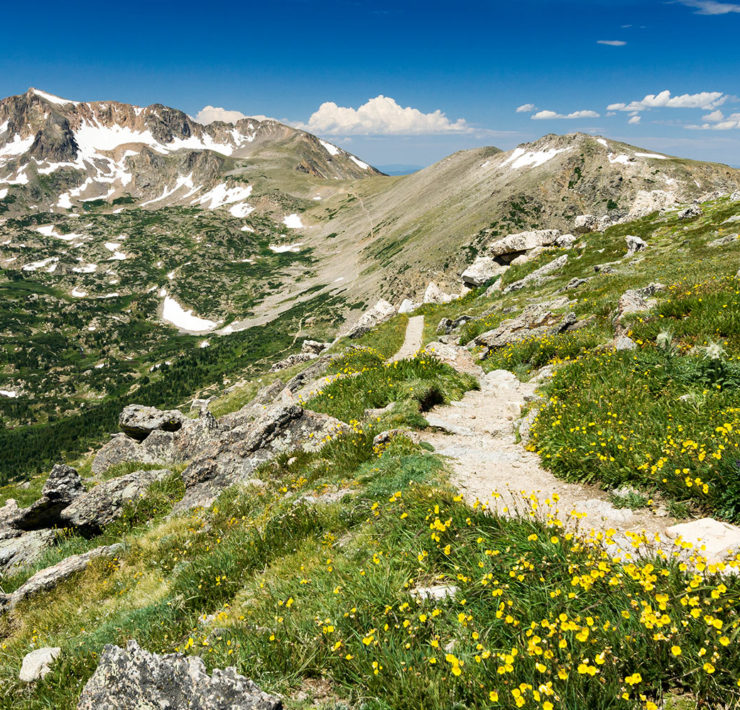 Continental Divide Trail -lange afstandswandeling Amerika