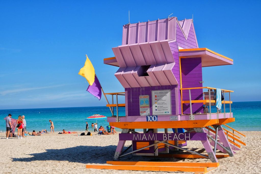 Miami Beach, een populaire wijk in de stad Miami