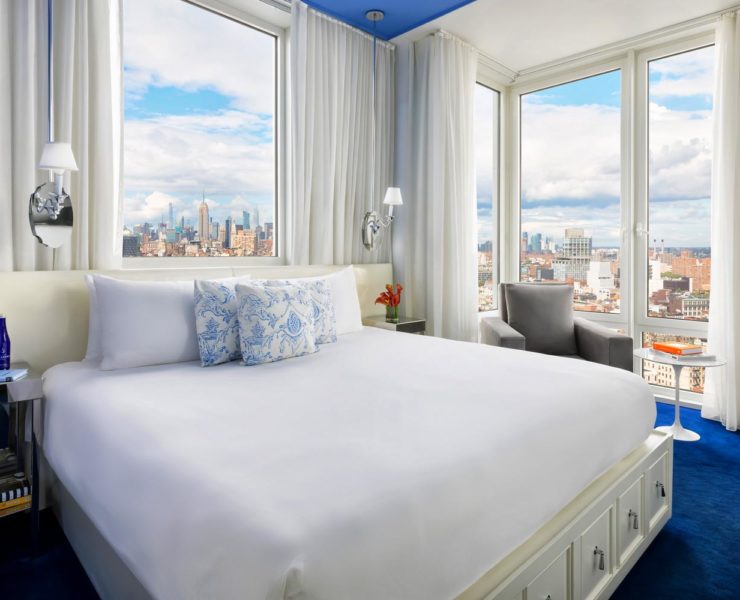 Een kamer in het #wow hotel NoMo SoHo in New York City.