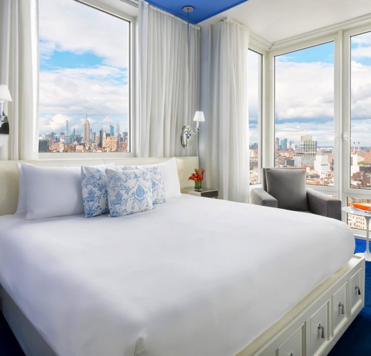 Een kamer in het #wow hotel NoMo SoHo in New York City.