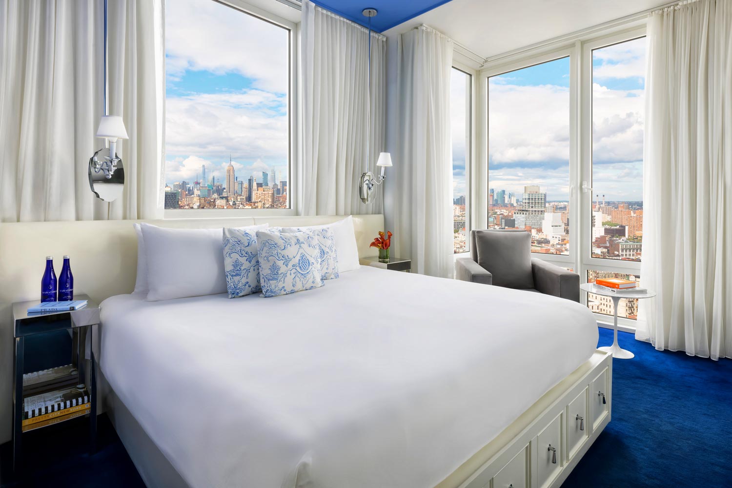 Een kamer in het #wow hotel NoMo SoHo in New York City.