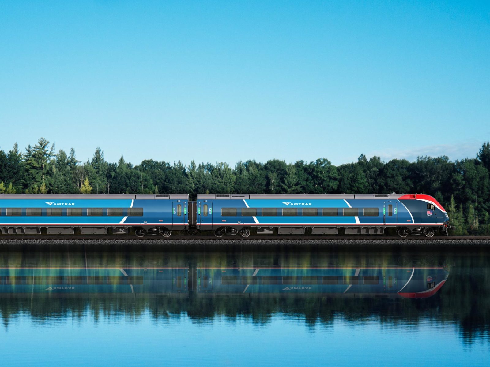 De nieuwe Amtrak Airo treinen vervangen het verouderd materieel