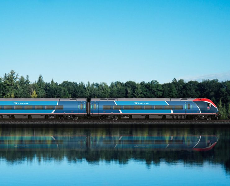 De nieuwe Amtrak Airo treinen vervangen het verouderd materieel