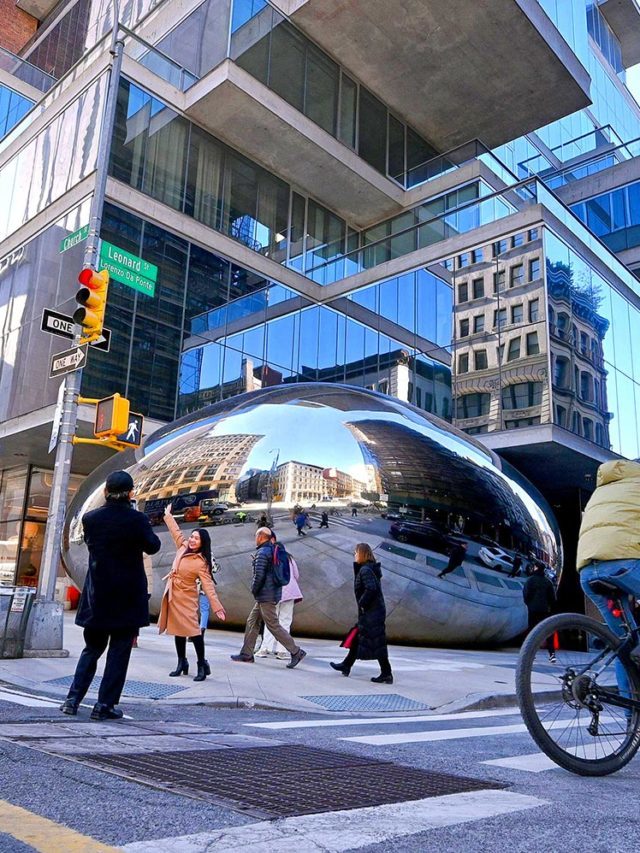 New York heeft nu óók een ‘Bean’ van Anish Kapoor