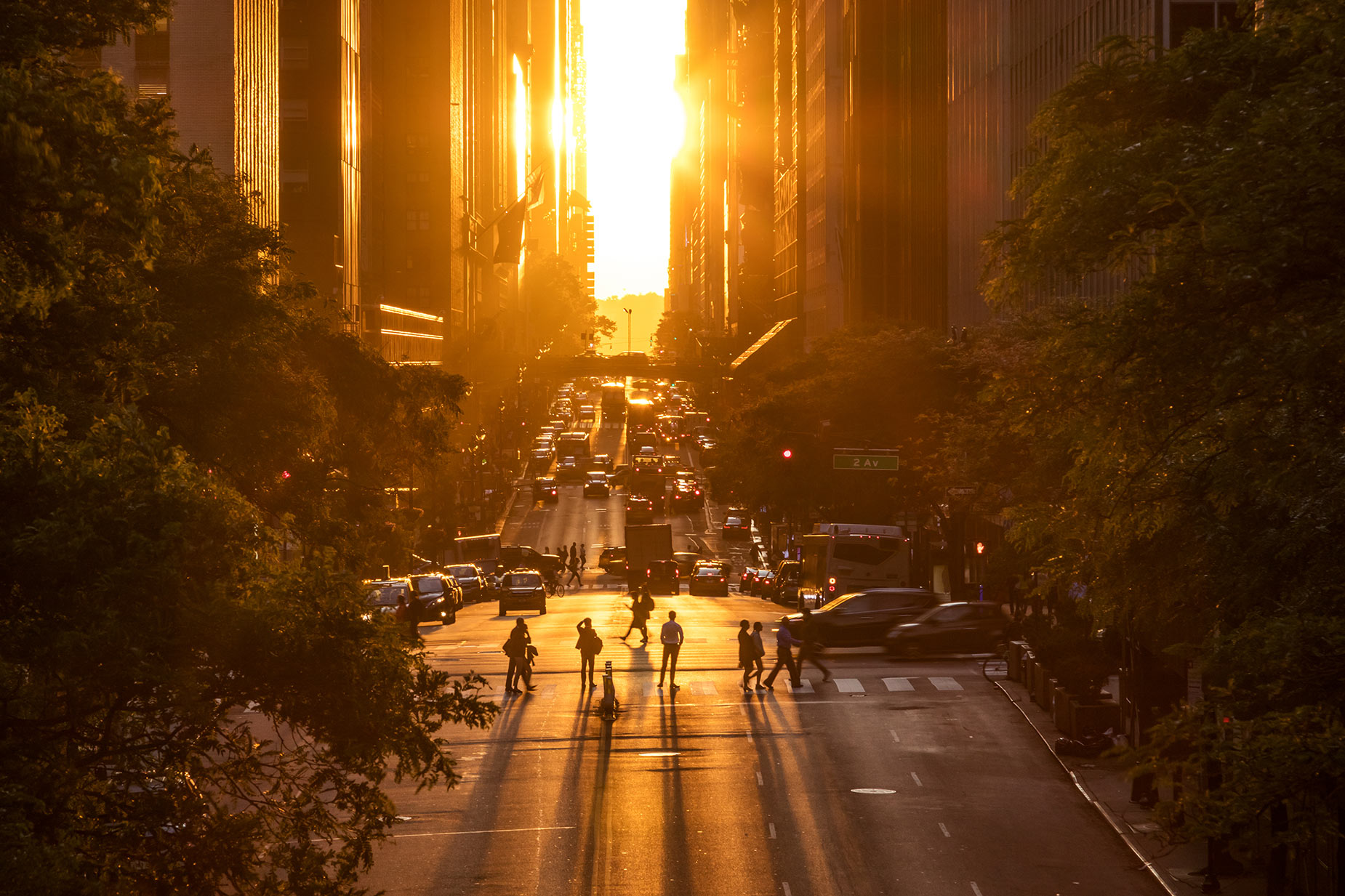 Manhattanhenge in New York