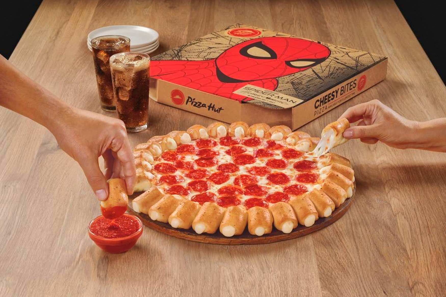 Pizza Hut Spiderman product placement
