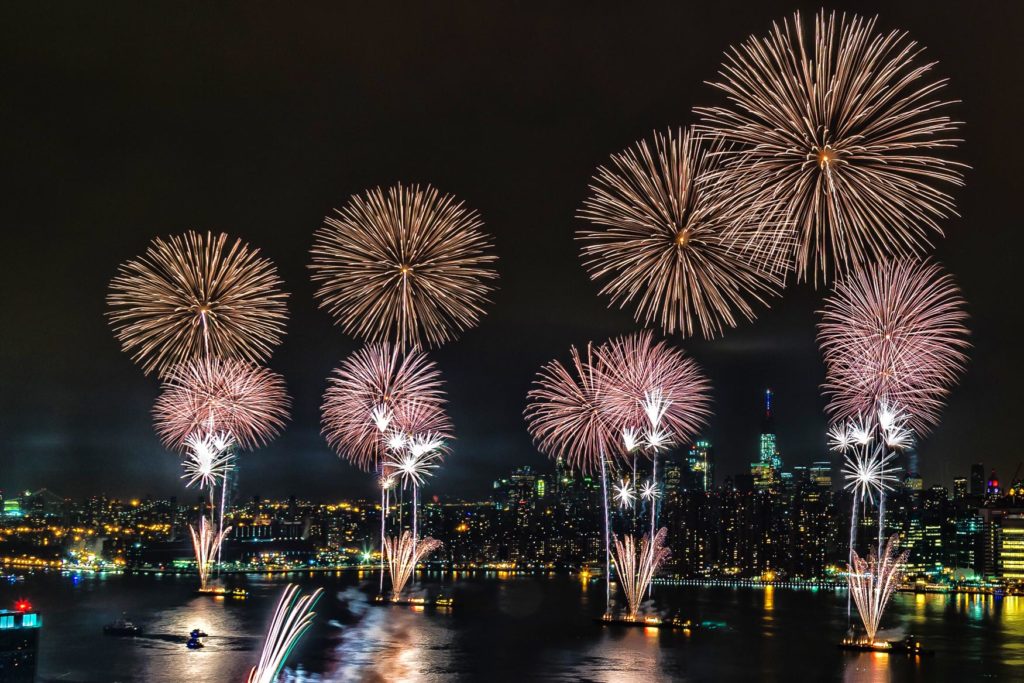 Macy's 4th of July vuurwerk in New York City