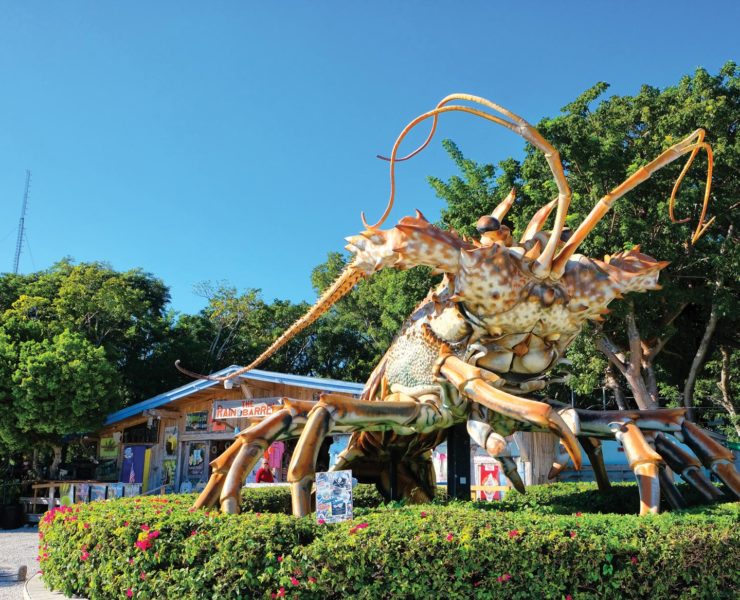 Betsy de Lobster, een icoon in Islamorada op de Florida Keys