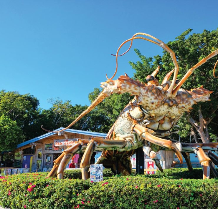 Betsy de Lobster, een icoon in Islamorada op de Florida Keys