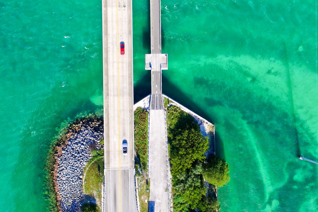 De 'Old Seven' naast de beroemde Seven Mile Bridge