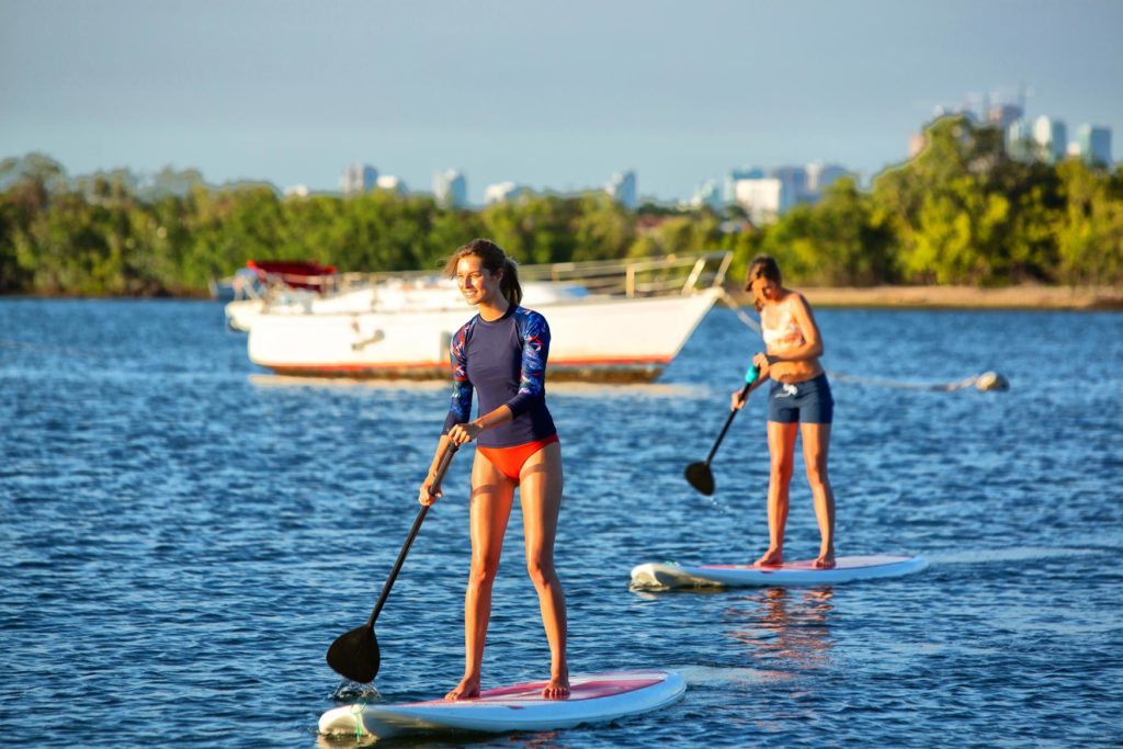 Suppen (paddleboarden) in Miami