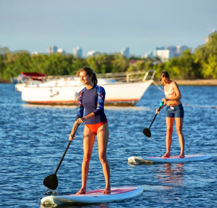 Suppen (paddleboarden) in Miami