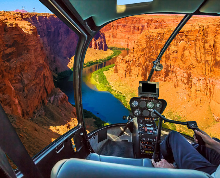 Helikoptervlucht in de Grand Canyon